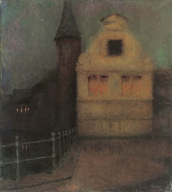 Henri Le Sidaner (France 1862-1939) Nocturne, Bruges (1899)