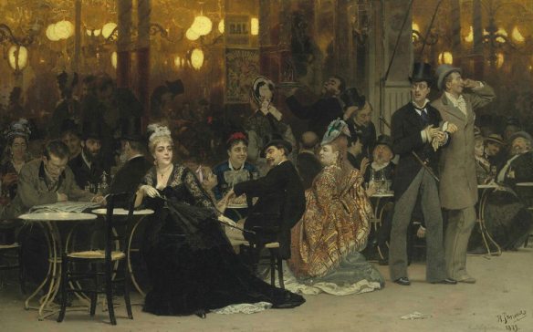 Ilya Repin, A Parisian Café, 1875.